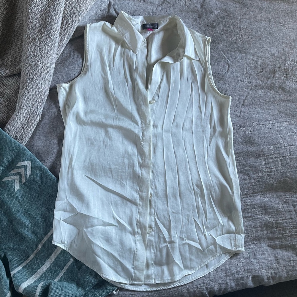 Vince Camuto Button Down Collared Tank Looks Like… - image 1